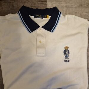 Ralph Lauren Navy and White Polo Shirt